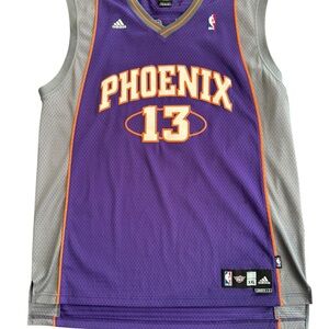 Vintage Adidas Purple and Gray Phoenix Basketball Jersey EUC